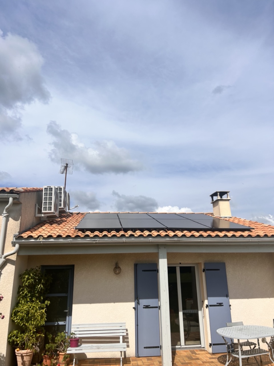 Installation photovoltaïque à Cozes
