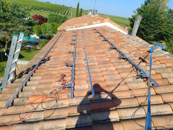 Installation solaire à Cognac